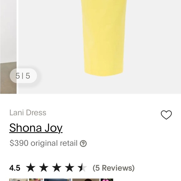 SHONA JOY size 8 This elegant yellow strapless dress ($390 retail) - Picture 9 of 10